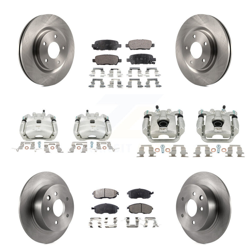 Transit Auto KC8-101268T Disc Brake Kit for 2011-2019 Nissan Juke, Nissan Sentra - Front and Rear product image