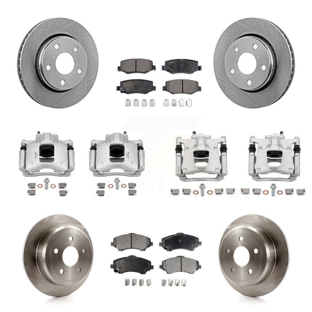 Transit Auto KC8-101271T Disc Brake Kit for 2007-2016 Jeep Wrangler - Front and Rear product image