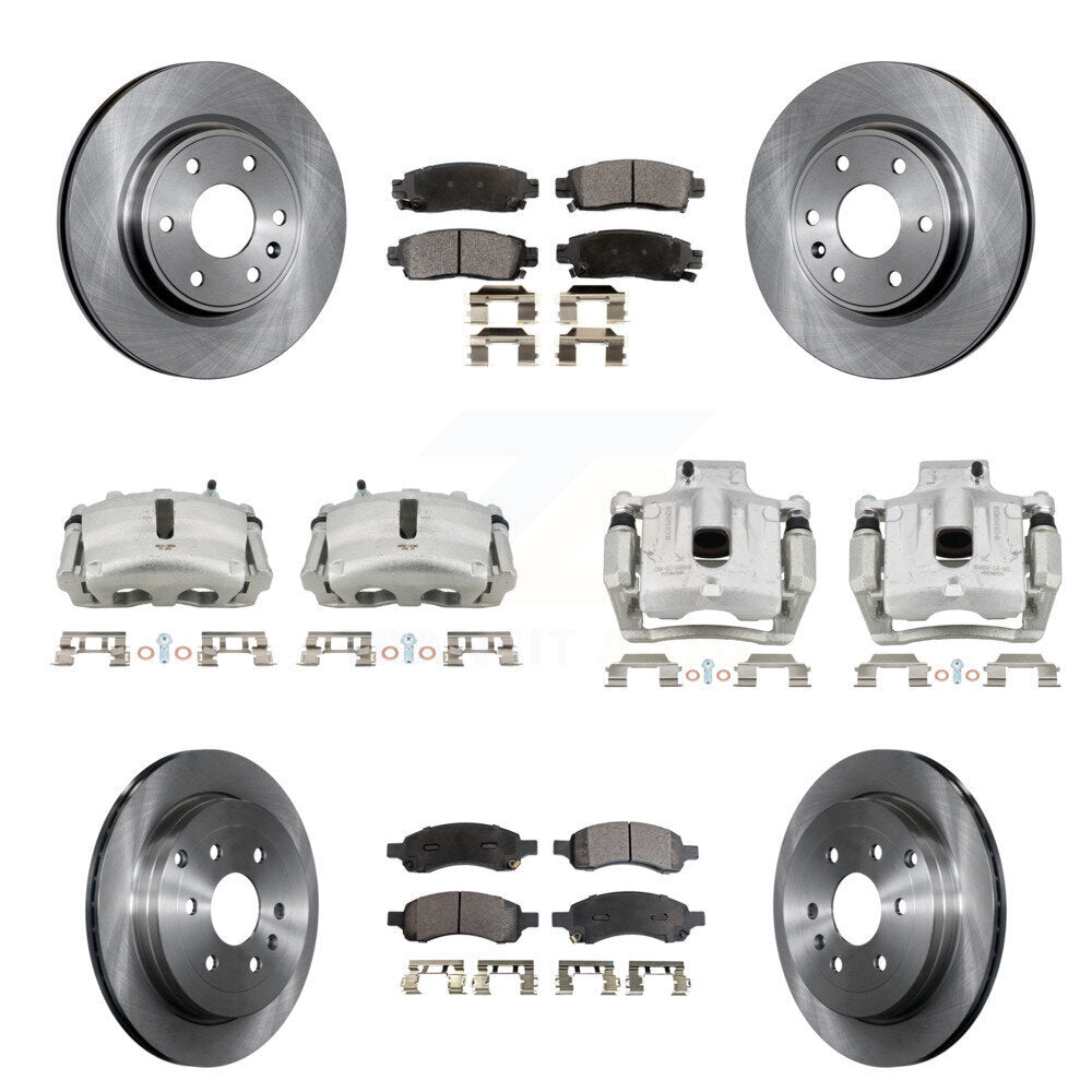 Transit Auto KC8-101272T Disc Brake Kit for 2007-2017 GMC Acadia Limited, Chevrolet Traverse, Buick Enclave & more - Front and Rear product image