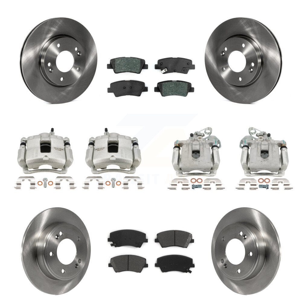Transit Auto KC8-101273S Disc Brake Kit for 2017-2020 Hyundai Elantra - Front and Rear product image