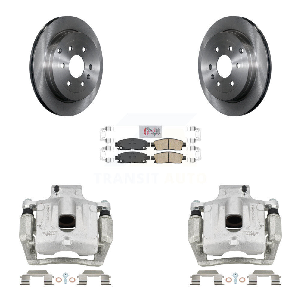 Transit Auto KC8-101276N Disc Brake Kit for 2007-2017 GMC Acadia Limited, Chevrolet Traverse, Buick Enclave & more - Rear product image