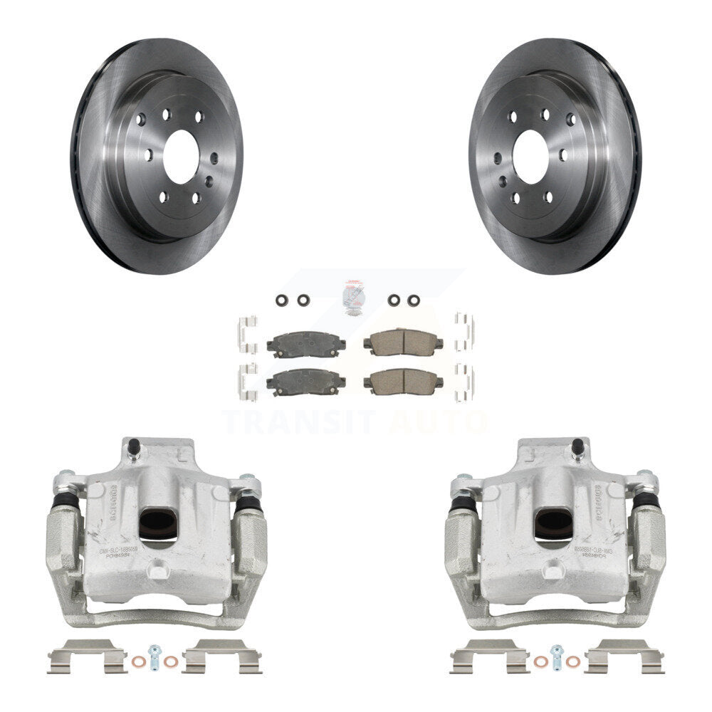 Transit Auto KC8-101277N Disc Brake Kit for 2007-2017 GMC Acadia Limited, Chevrolet Traverse, Buick Enclave & more - Rear product image