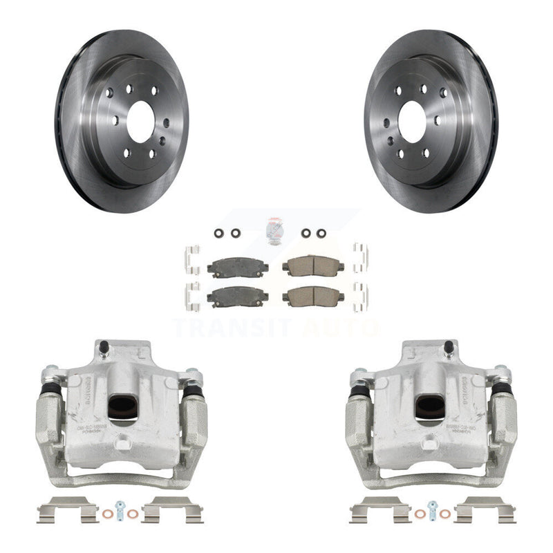 Transit Auto KC8-101277N Disc Brake Kit for 2007-2017 GMC Acadia Limited, Chevrolet Traverse, Buick Enclave & more - Rear product image