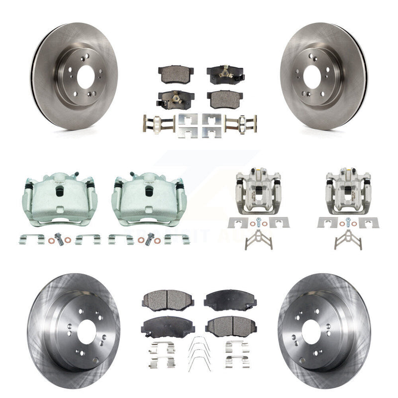 Transit Auto KC8-101282T Disc Brake Kit for 2012-2016 Honda CR-V - Front and Rear product image