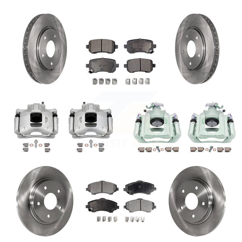 Transit Auto KC8-101290T Disc Brake Kit for 2008-2012 Ram C/V, Volkswagen Routan, Chrysler Town & Country & more - Front and Rear product image