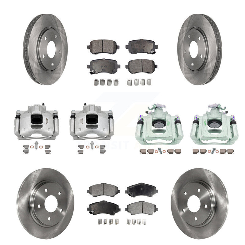 Transit Auto KC8-101290T Disc Brake Kit for 2008-2012 Ram C/V, Volkswagen Routan, Chrysler Town & Country & more - Front and Rear product image