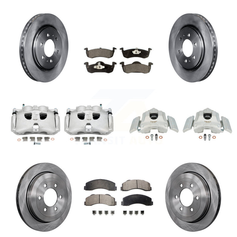 Transit Auto KC8-101304T Disc Brake Kit for 2010-2017 Ford Expedition, Lincoln Navigator - Front and Rear product image