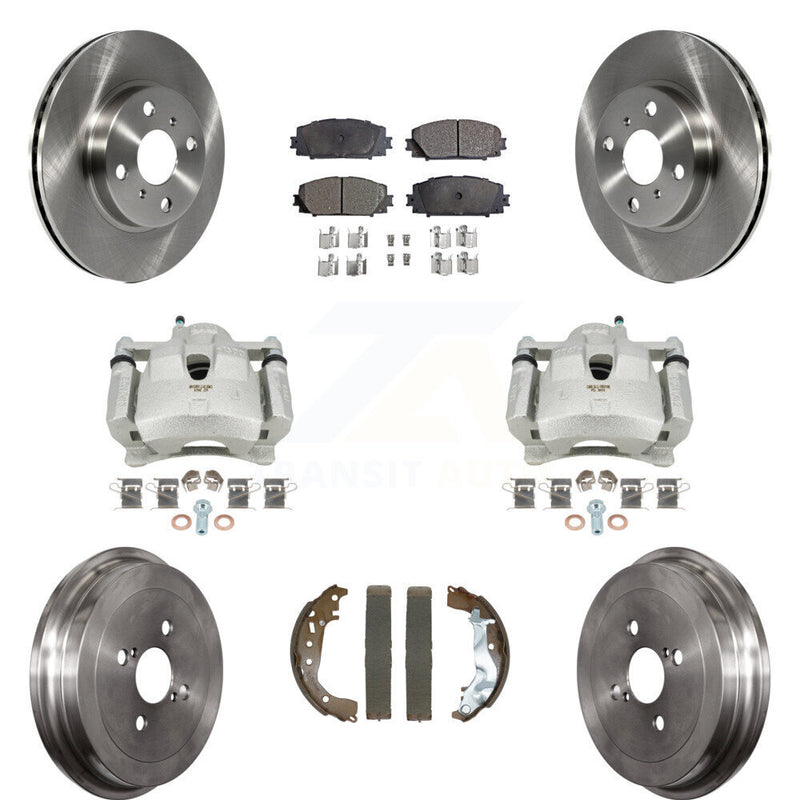 Transit Auto KC8-101312P Disc Brake Kit for 2014-2018 Toyota Yaris - Front and Rear product image