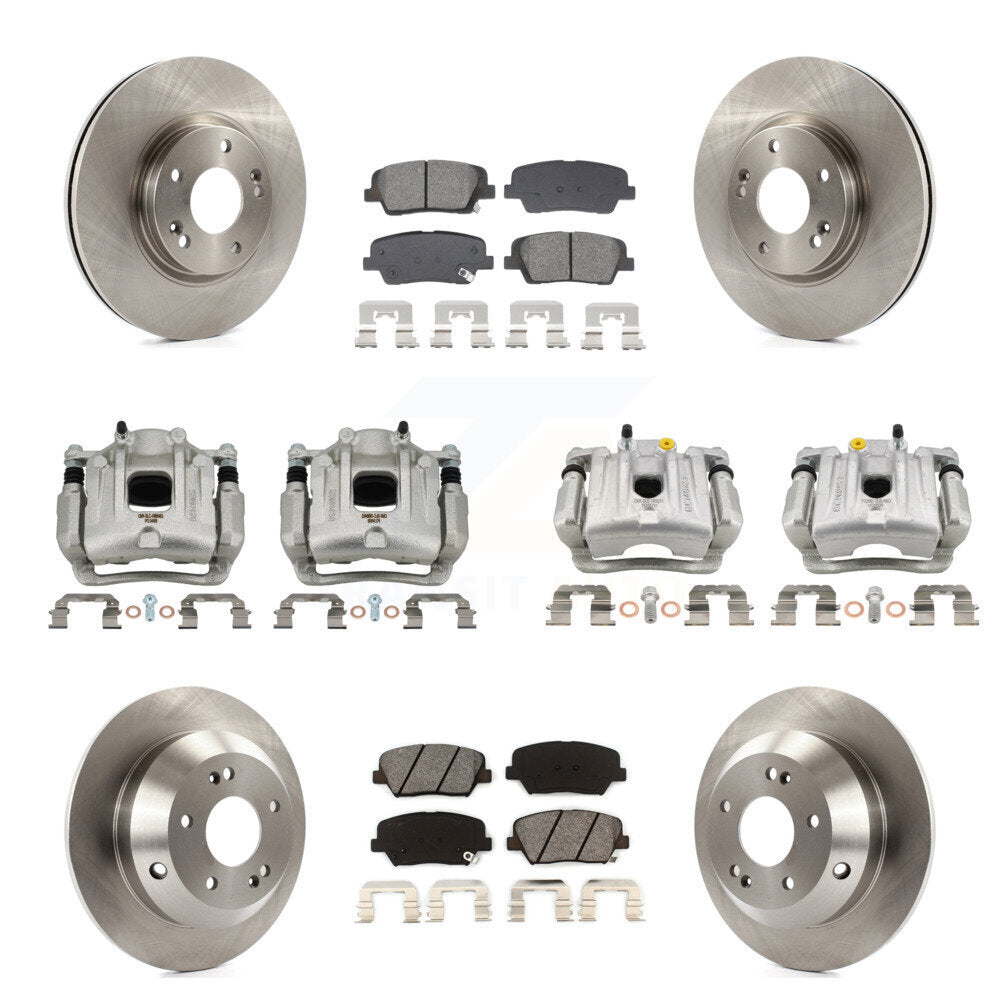 Transit Auto KC8-101321S Disc Brake Kit for 2010-2013 Kia Sorento, Hyundai Santa Fe - Front and Rear product image