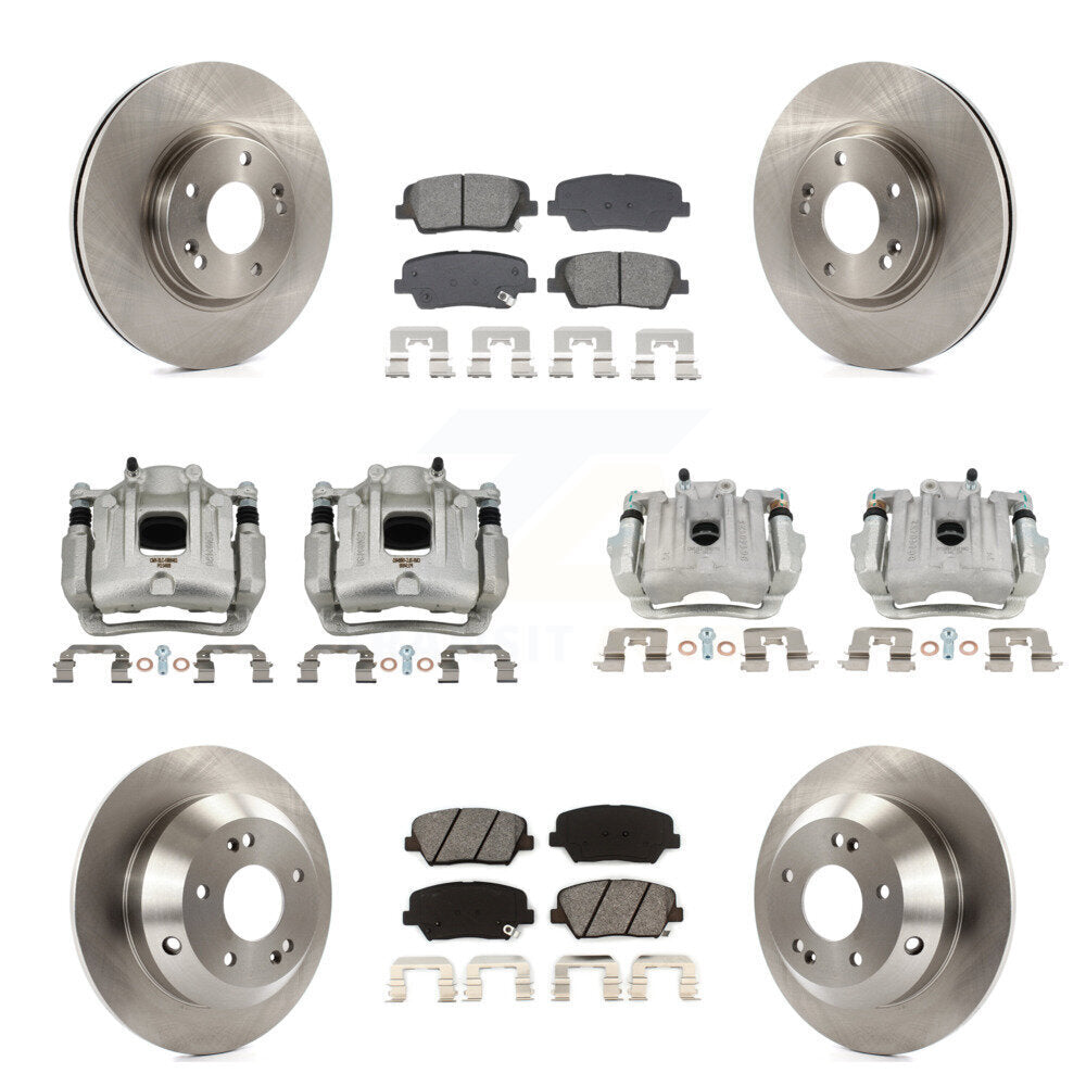 Transit Auto KC8-101322S Disc Brake Kit for 2010-2013 Kia Sorento, Hyundai Santa Fe - Front and Rear product image
