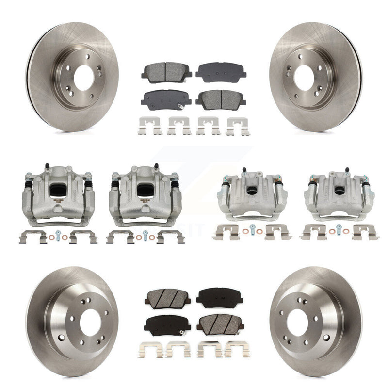 Transit Auto KC8-101322S Disc Brake Kit for 2010-2013 Kia Sorento, Hyundai Santa Fe - Front and Rear product image