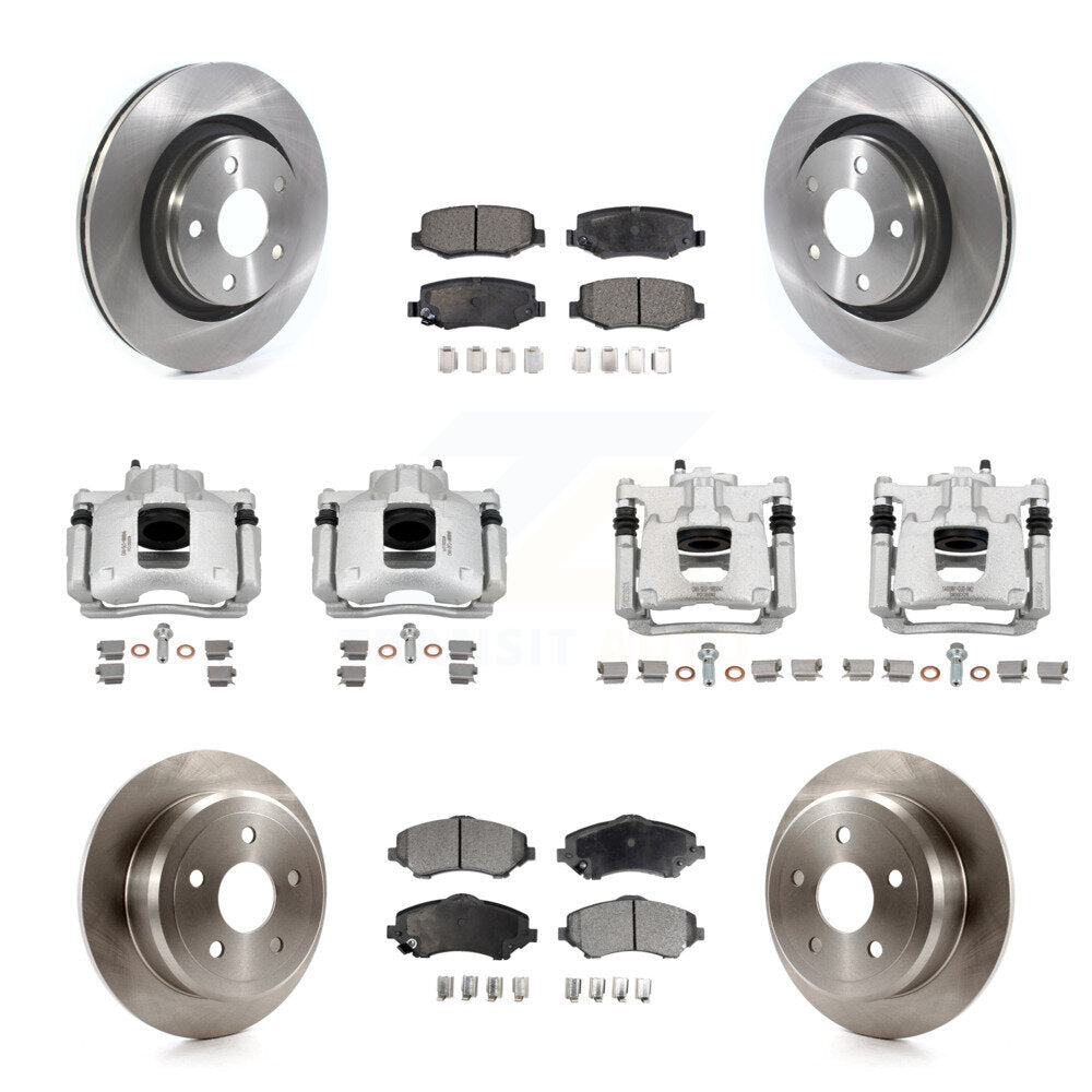 Transit Auto KC8-101335P Disc Brake Kit for 2013-2016 Jeep Wrangler - Front and Rear product image