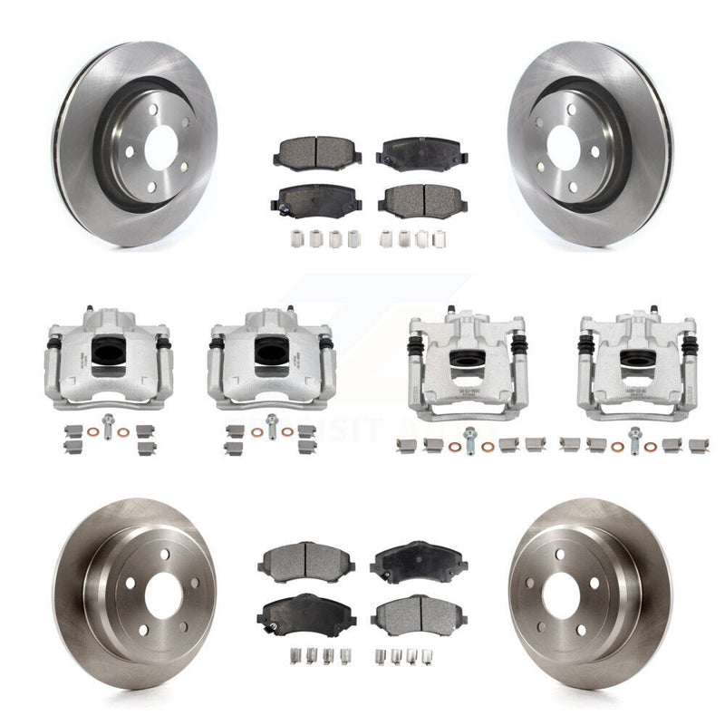 Transit Auto KC8-101335P Disc Brake Kit for 2013-2016 Jeep Wrangler - Front and Rear product image
