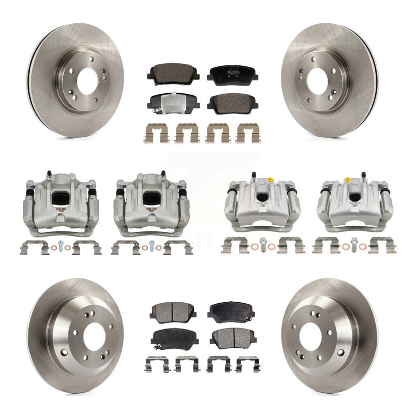 Transit Auto KC8-101348P Disc Brake Kit for 2010-2013 Kia Sorento, Hyundai Santa Fe - Front and Rear product image