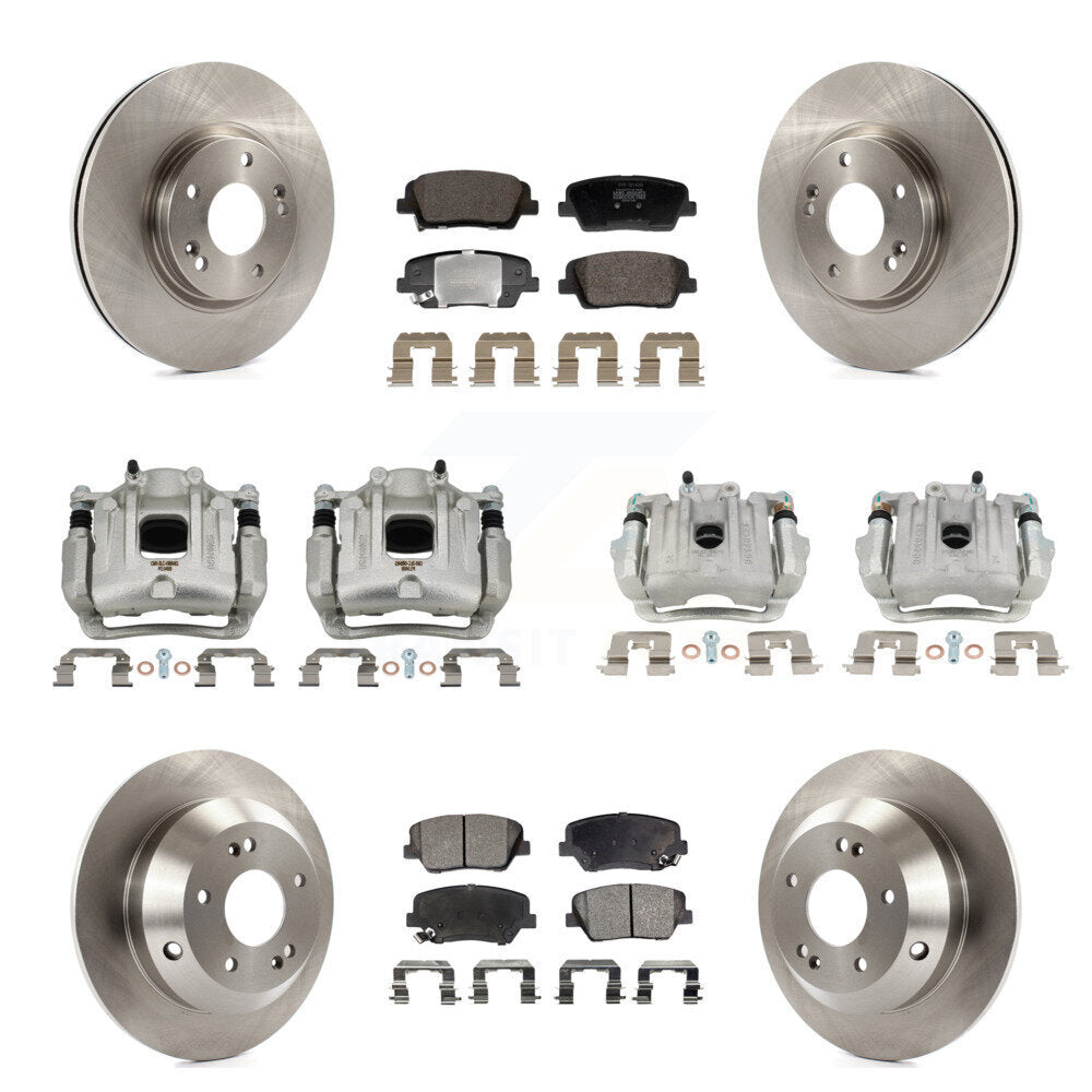 Transit Auto KC8-101349P Disc Brake Kit for 2010-2013 Kia Sorento, Hyundai Santa Fe - Front and Rear product image
