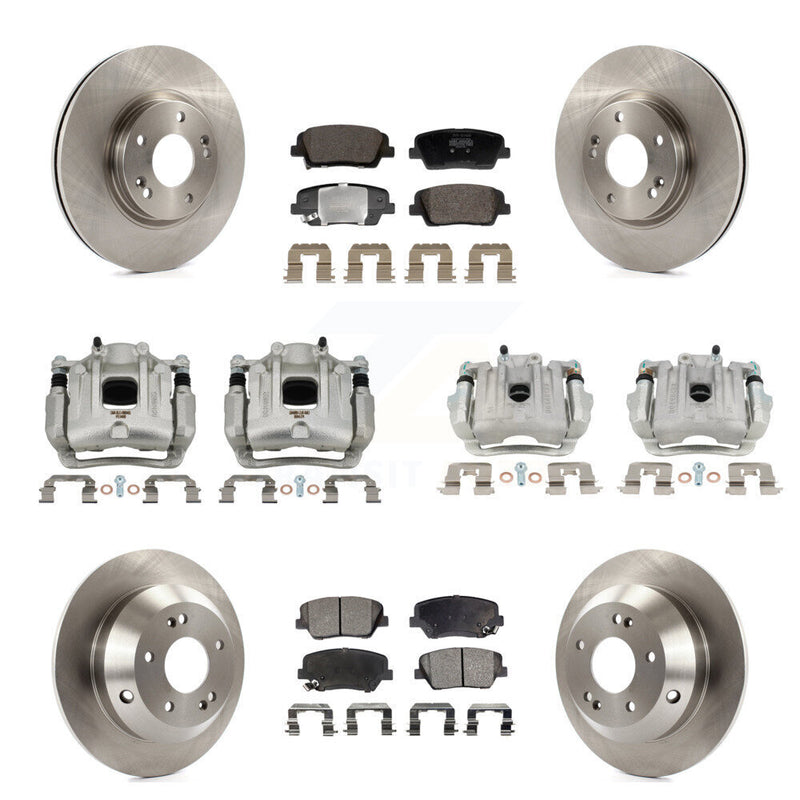 Transit Auto KC8-101349P Disc Brake Kit for 2010-2013 Kia Sorento, Hyundai Santa Fe - Front and Rear product image