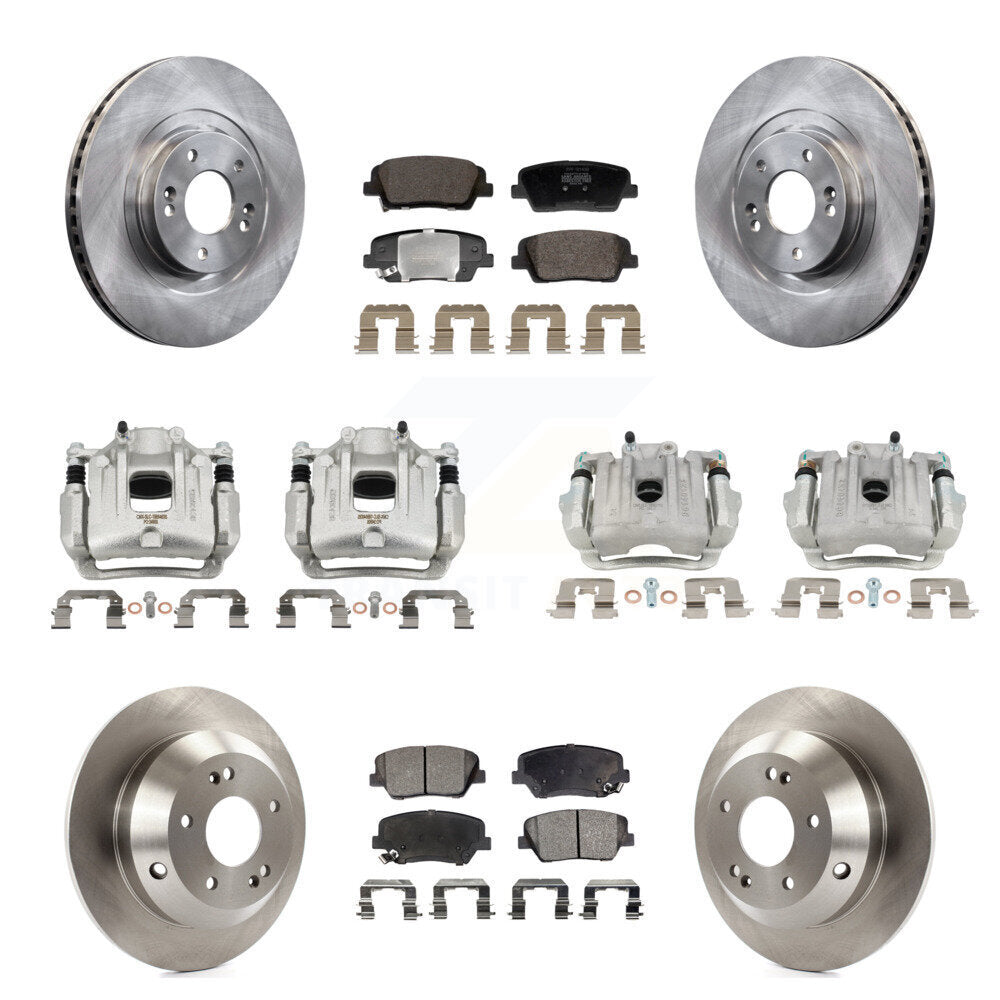 Transit Auto KC8-101351P Disc Brake Kit for 2013-2016 Hyundai Santa Fe Sport - Front and Rear product image