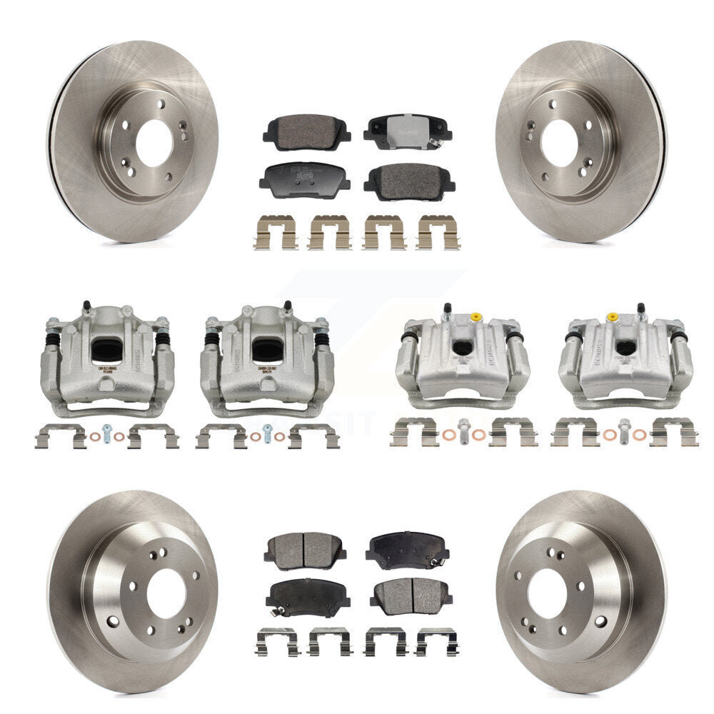 Transit Auto KC8-101356T Disc Brake Kit for 2010-2013 Kia Sorento, Hyundai Santa Fe - Front and Rear product image