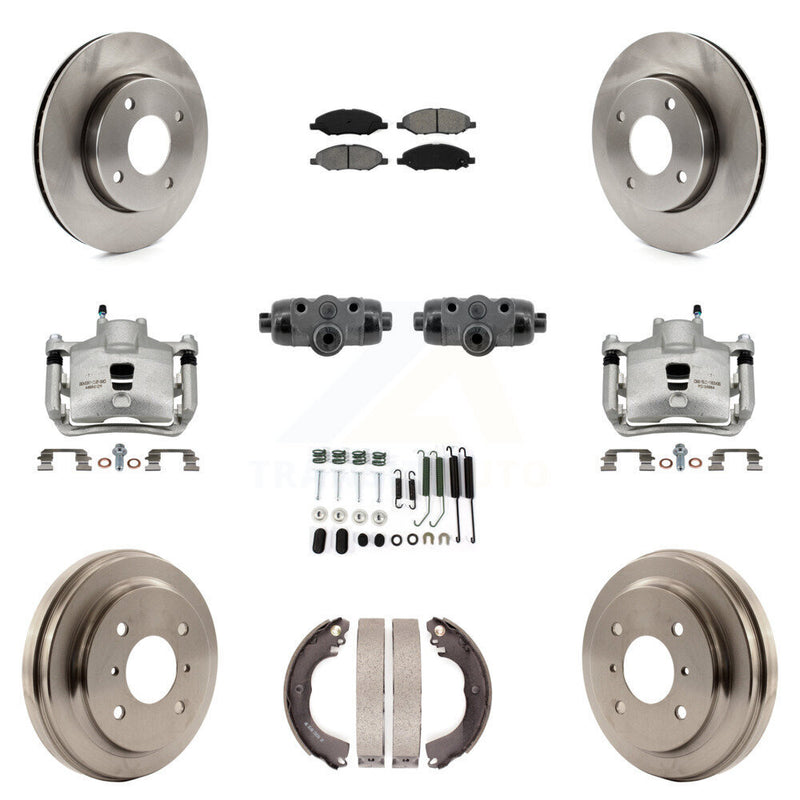 Transit Auto KC8-101359S Disc Brake Kit for 2009-2011 Nissan Versa - Front and Rear product image