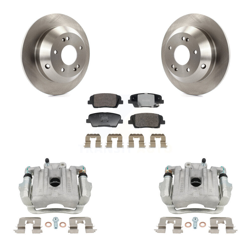 Transit Auto KC8-101361T Disc Brake Kit for 2010-2016 Kia Sorento, Hyundai Santa Fe, Hyundai Santa Fe Sport & more - Rear product image