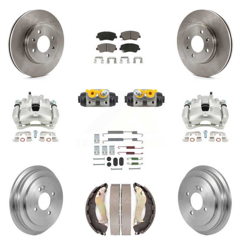 Transit Auto KC8-101371C Disc Brake Kit for 2012-2017 Hyundai Accent - Front and Rear product image