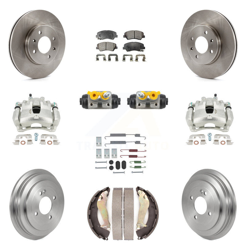 Transit Auto KC8-101385P Disc Brake Kit for 2012-2017 Hyundai Accent - Front and Rear product image