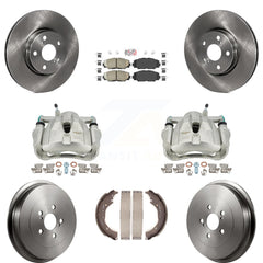 Transit Auto KC8-101455N Disc Brake Kit for 2009-2019 Toyota Corolla - Front and Rear product image