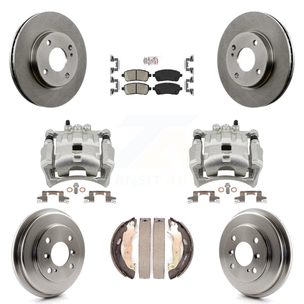 Transit Auto KC8-101497N Disc Brake Kit for 2011-2019 Ford Fiesta - Front and Rear product image
