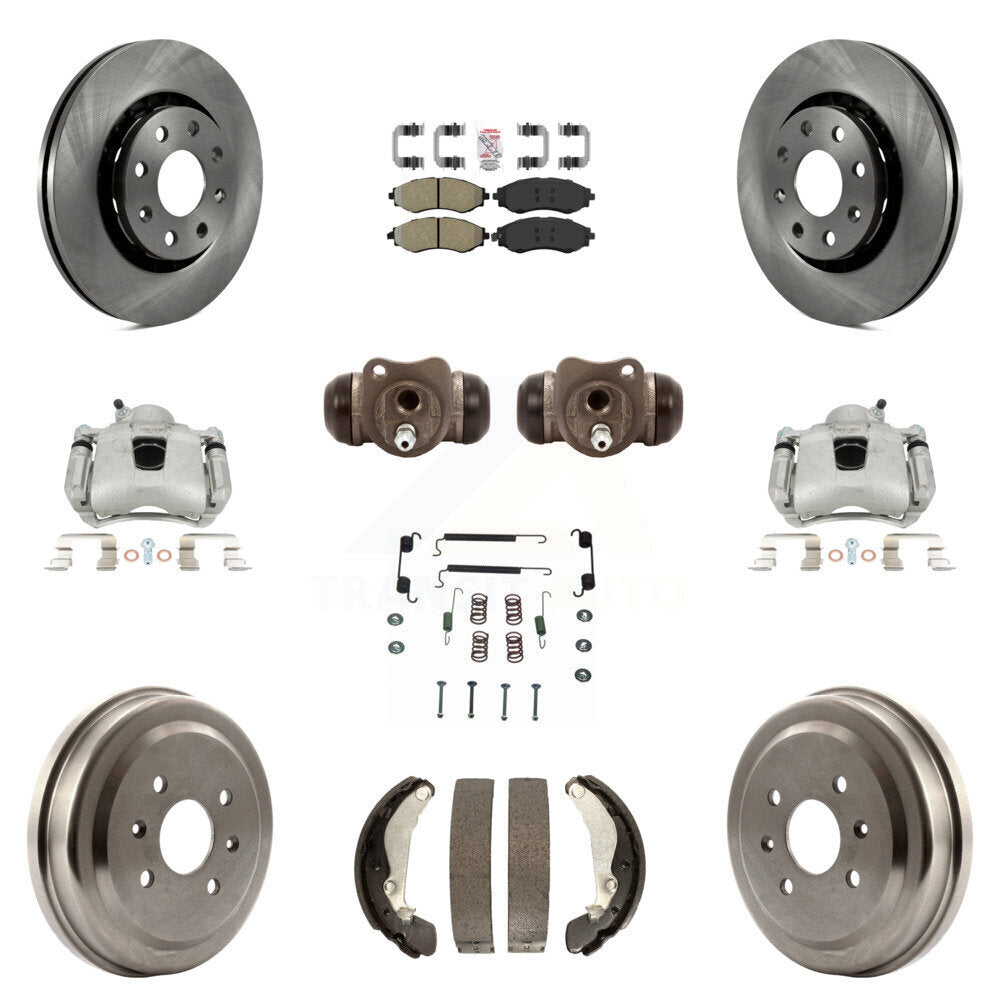 Transit Auto KC8-101736N Disc Brake Kit for 2004-2015 Chevrolet Spark, Pontiac G3, Pontiac G3 Wave & more - Front and Rear product image