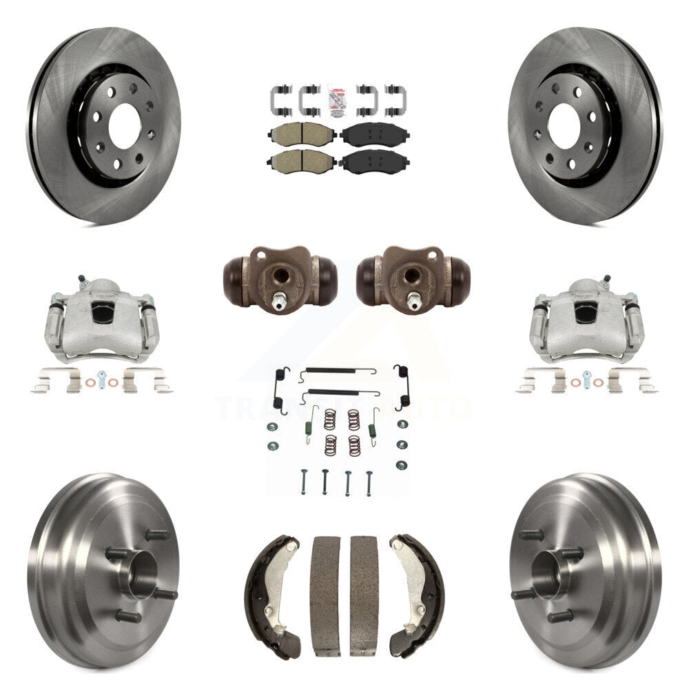 Transit Auto KC8-101737N Disc Brake Kit for 2004-2011 Pontiac G3, Chevrolet Aveo5, Pontiac Wave & more - Front and Rear product image