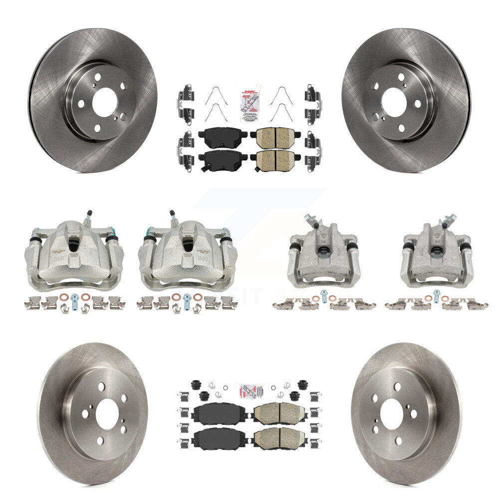 Transit Auto KC8-101835N Disc Brake Kit for 2009-2019 Toyota Corolla, Toyota Matrix, Pontiac Vibe - Front and Rear product image