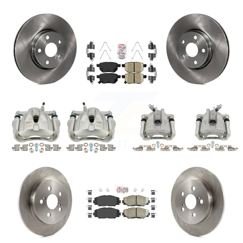 Transit Auto KC8-101836N Disc Brake Kit for 2009-2019 Toyota Corolla, Toyota Matrix, Pontiac Vibe - Front and Rear product image