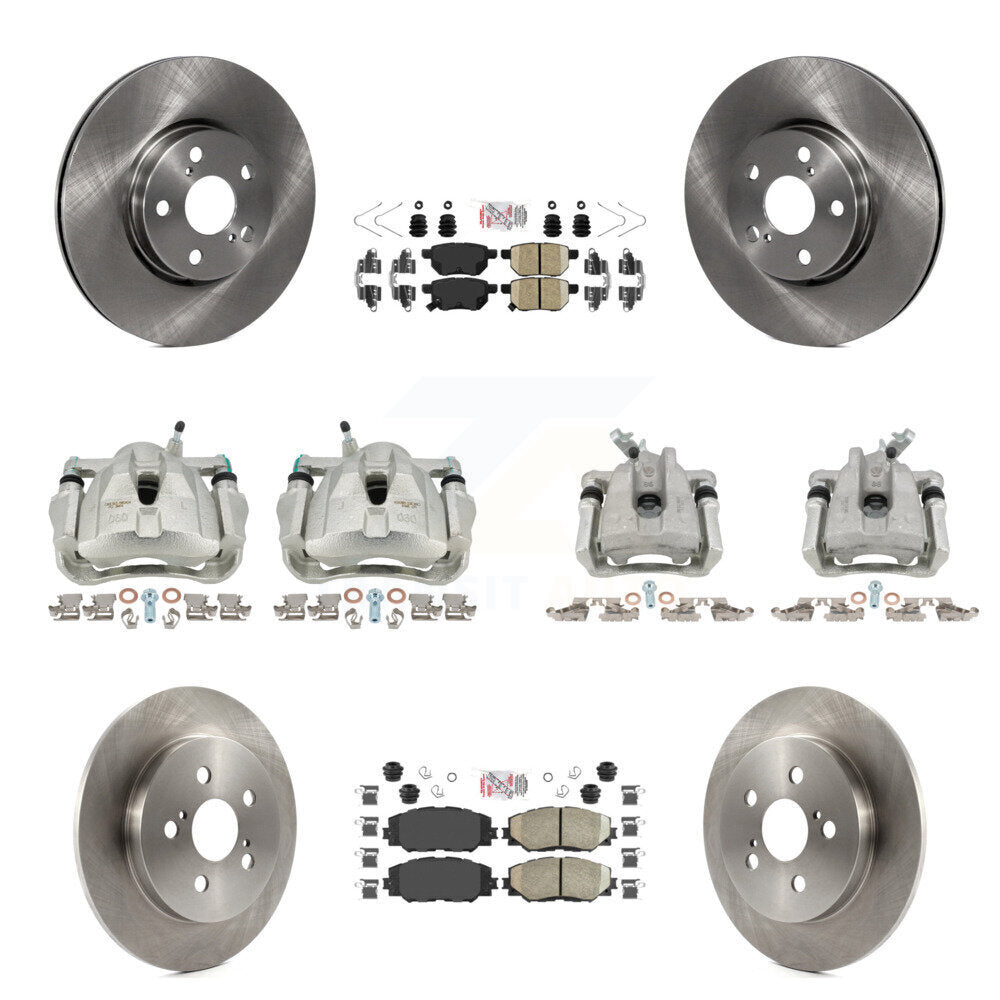 Transit Auto KC8-101837N Disc Brake Kit for 2009-2019 Toyota Corolla, Toyota Matrix, Pontiac Vibe - Front and Rear product image