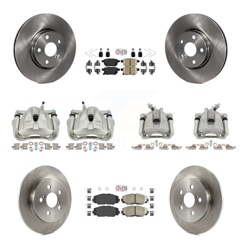 Transit Auto KC8-101838N Disc Brake Kit for 2009-2019 Toyota Corolla, Toyota Matrix, Pontiac Vibe - Front and Rear product image