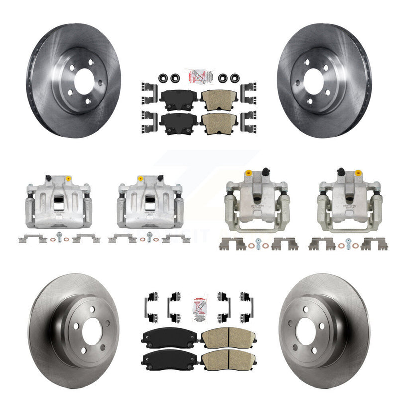 Transit Auto KC8-101844N Disc Brake Kit for 2012-2018 Chrysler 300, Dodge Charger - Front and Rear product image