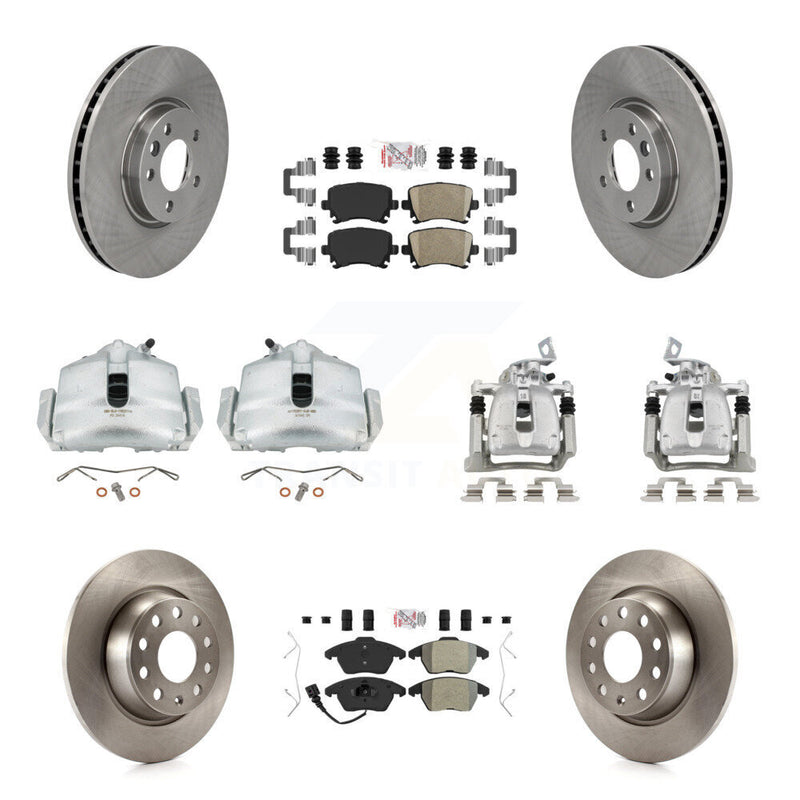 Transit Auto KC8-101872N Disc Brake Kit for 2012 Volkswagen CC - Front and Rear product image