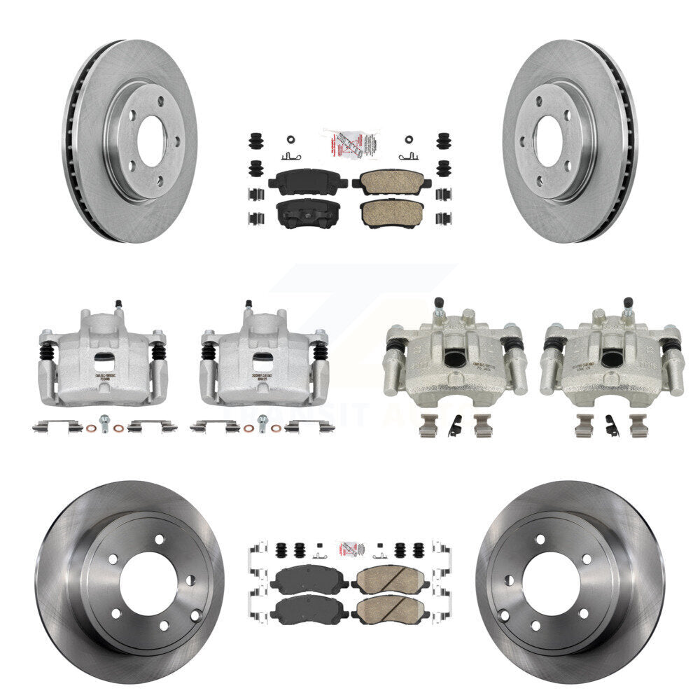 Transit Auto KC8-102012N Disc Brake Kit for 2008-2016 Mitsubishi Lancer - Front and Rear product image