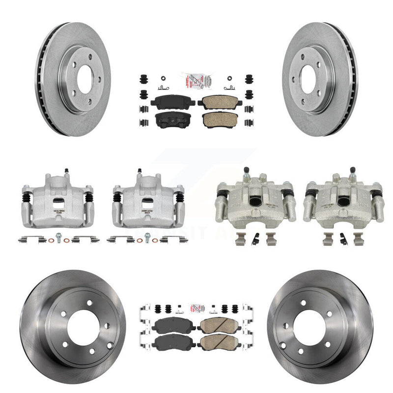 Transit Auto KC8-102012N Disc Brake Kit for 2008-2016 Mitsubishi Lancer - Front and Rear product image