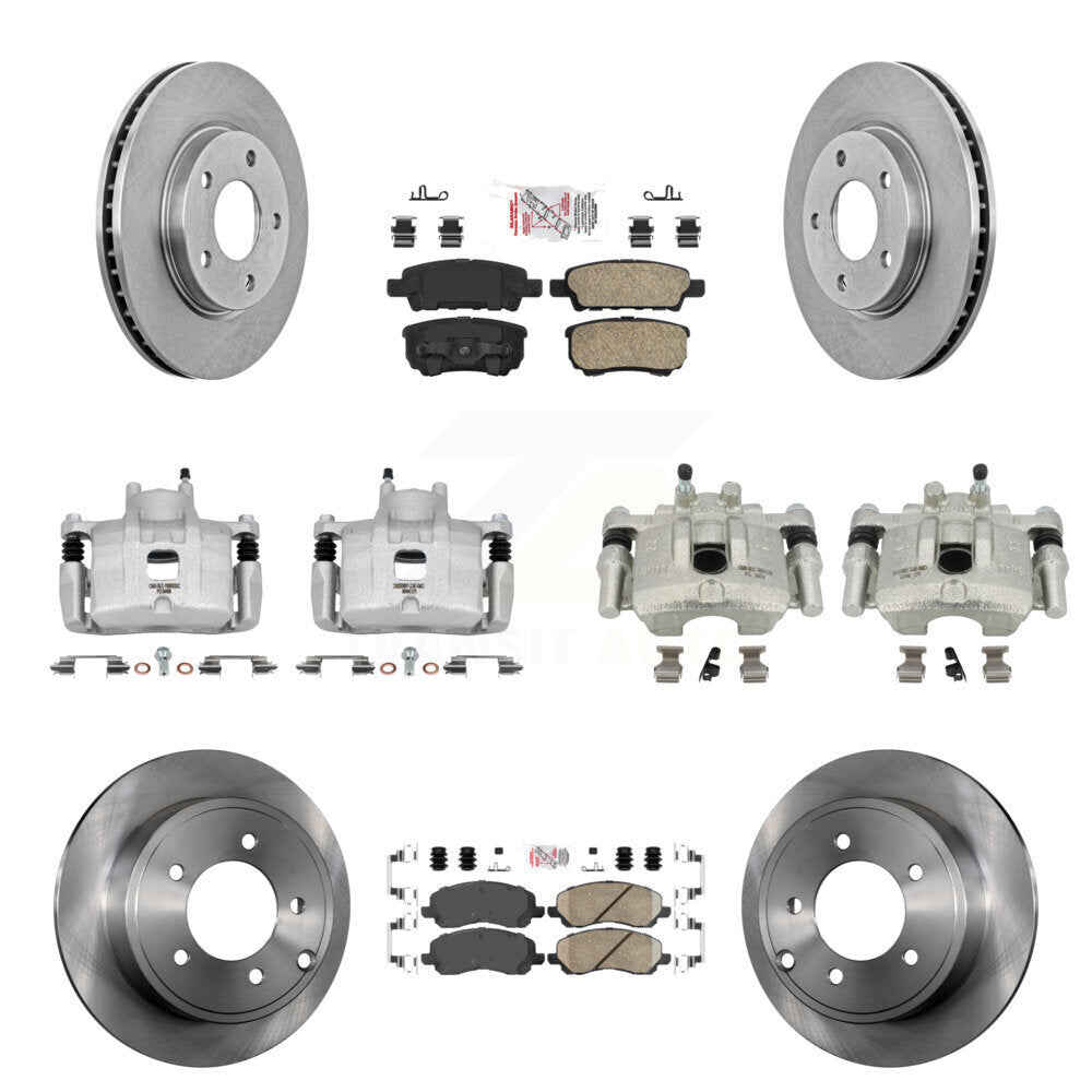 Transit Auto KC8-102014N Disc Brake Kit for 2008-2016 Mitsubishi Lancer - Front and Rear product image