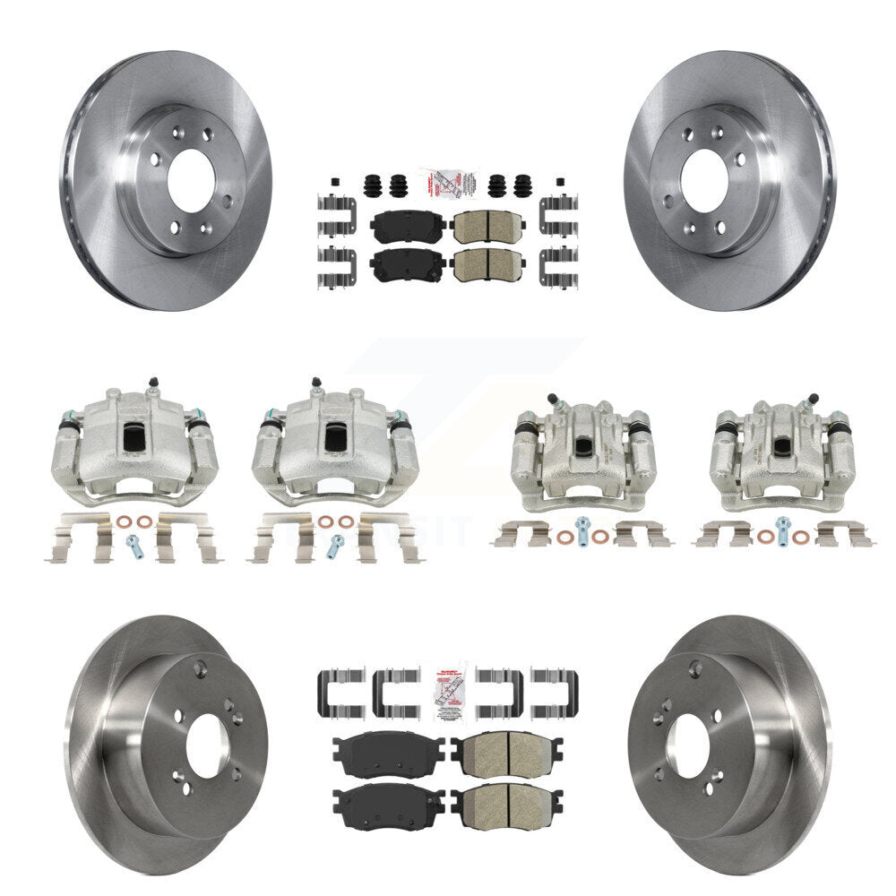 Transit Auto KC8-102039N Disc Brake Kit for 2006-2007 Hyundai Accent, Kia Rio, Kia Rio5 - Front and Rear product image