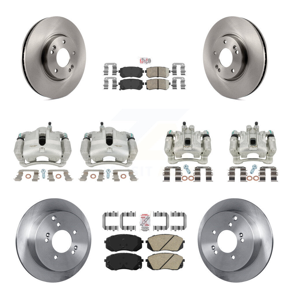 Transit Auto KC8-102044N Disc Brake Kit for 2010-2016 Kia Sportage, Hyundai Tucson - Front and Rear product image