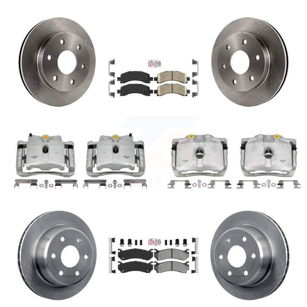 Transit Auto KC8-102129N Disc Brake Kit for 2002-2008 Cadillac Escalade, Chevrolet Avalanche 1500, Chevrolet Express 1500 & more - Front and Rear product image
