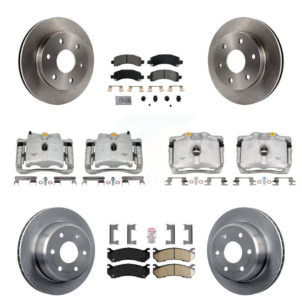 Transit Auto KC8-102130N Disc Brake Kit for 2002-2008 Cadillac Escalade, Chevrolet Avalanche 1500, Chevrolet Express 1500 & more - Front and Rear product image