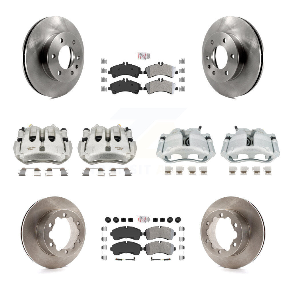 Transit Auto KC8-102142N Disc Brake Kit for 2007-2018 Freightliner Sprinter 3500, Mercedes-Benz Sprinter 3500XD, Mercedes-Benz Sprinter 3500 & more - Front and Rear product image
