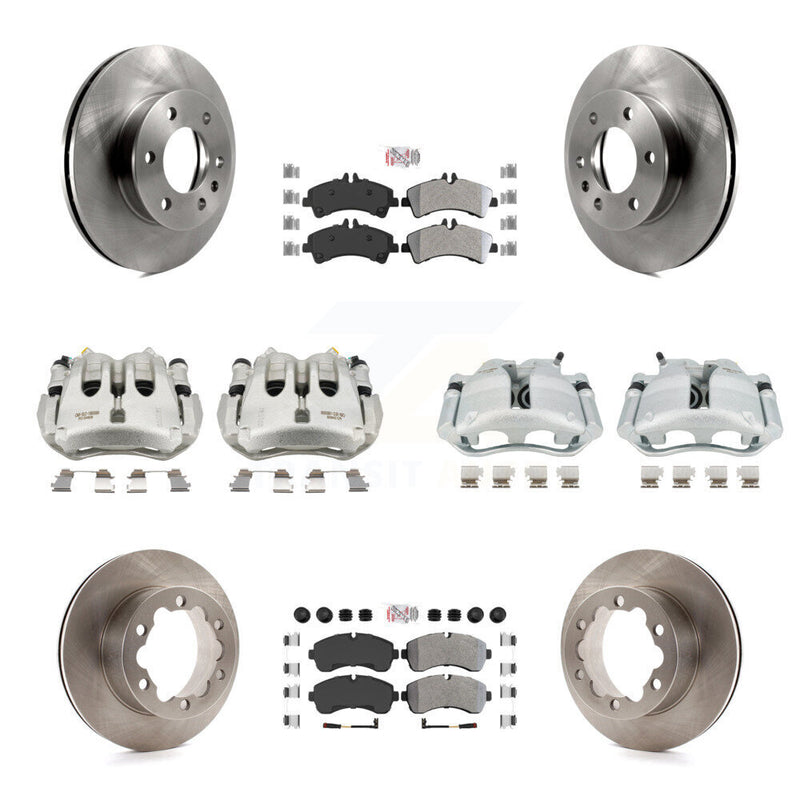 Transit Auto KC8-102142N Disc Brake Kit for 2007-2018 Freightliner Sprinter 3500, Mercedes-Benz Sprinter 3500XD, Mercedes-Benz Sprinter 3500 & more - Front and Rear product image