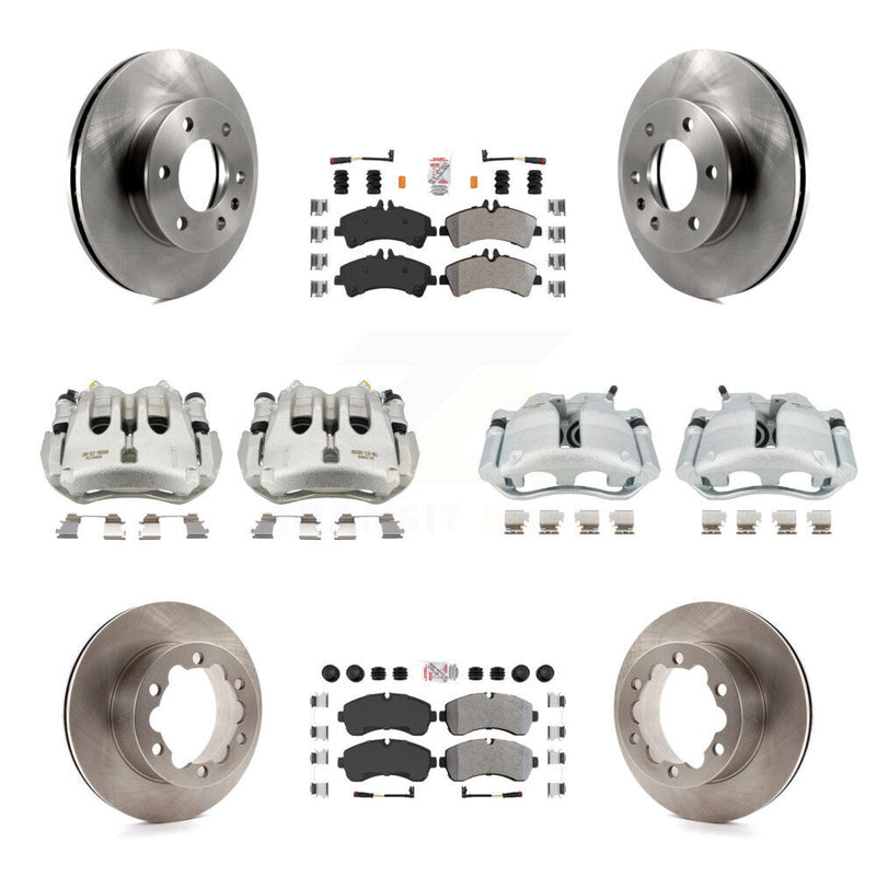Transit Auto KC8-102143N Disc Brake Kit for 2007-2018 Freightliner Sprinter 3500, Mercedes-Benz Sprinter 3500XD, Mercedes-Benz Sprinter 3500 & more - Front and Rear product image