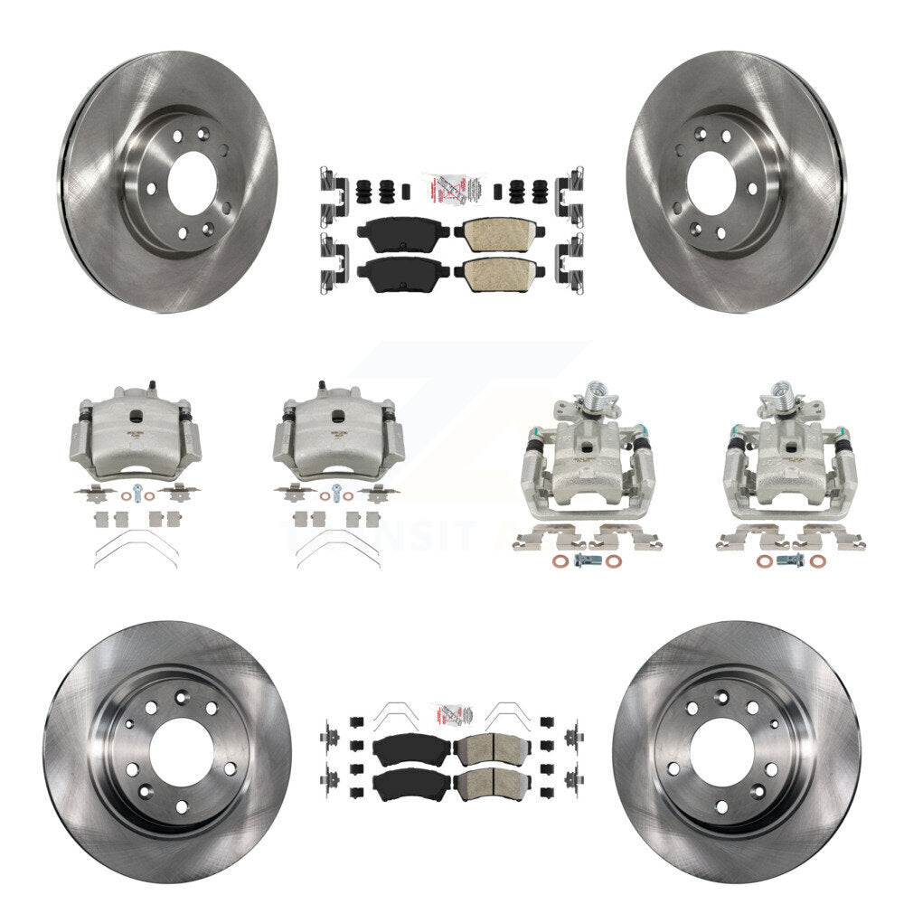 Transit Auto KC8-102165N Disc Brake Kit for 2006-2013 Mazda 6, Lincoln MKZ, Ford Fusion & more - Front and Rear product image