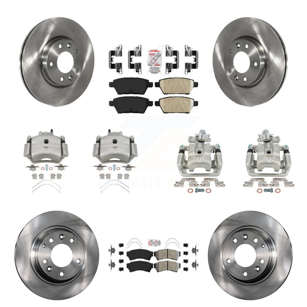 Transit Auto KC8-102167N Disc Brake Kit for 2006-2013 Mazda 6, Lincoln MKZ, Ford Fusion & more - Front and Rear product image