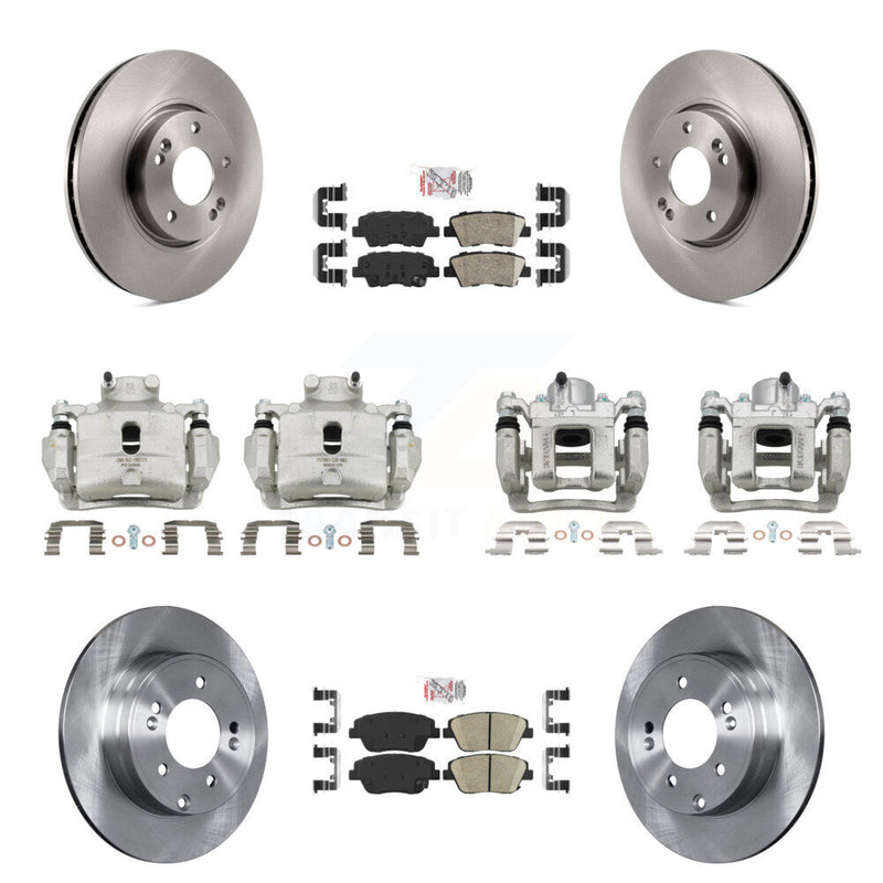 Transit Auto KC8-102185N Disc Brake Kit for 2014 Hyundai Sonata - Front and Rear product image