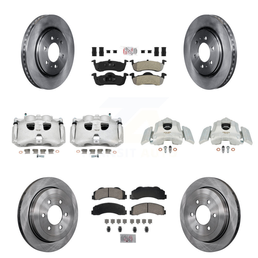 Transit Auto KC8-102279N Disc Brake Kit for 2010-2017 Ford Expedition, Lincoln Navigator - Front and Rear product image